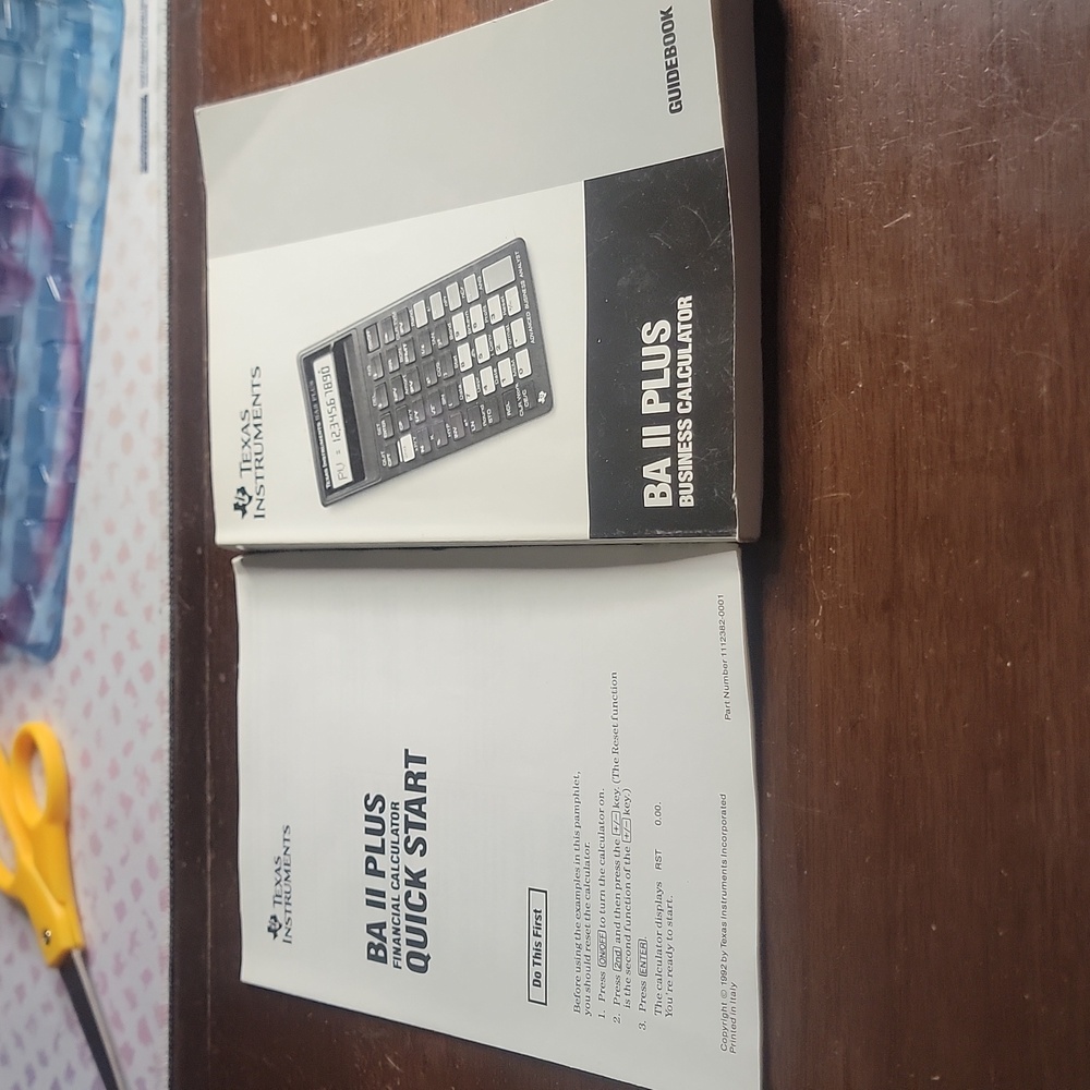 Texas Instruments BAII Plus Financial Calculator - Picture 8 of 8